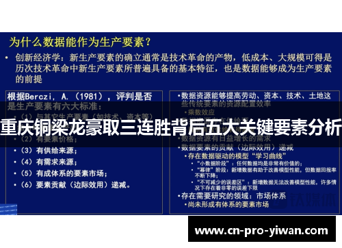 重庆铜梁龙豪取三连胜背后五大关键要素分析