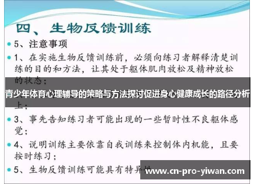 青少年体育心理辅导的策略与方法探讨促进身心健康成长的路径分析